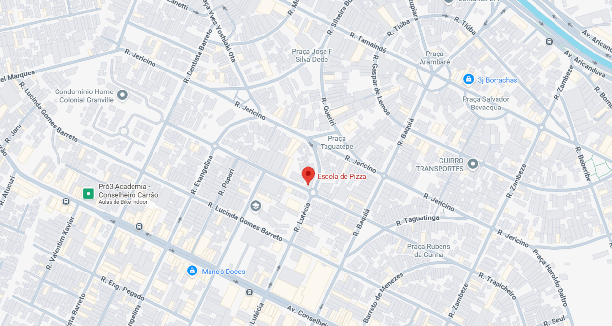 Mapa Escola de Pizza